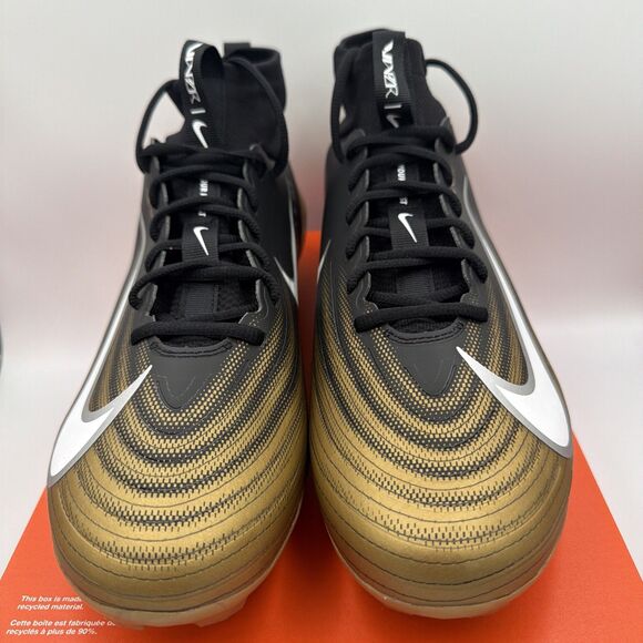 Nike Zoom Air Vapor Pro 1 Football Cleats Black Gold (FB3298-003) Men\'s Sz 12 main image 10